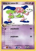 shiny mr mime EX shiny mr mime