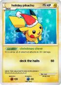 holiday pikachu