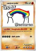 rainbow puke