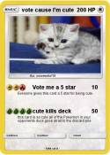 vote cause I'm