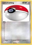 card of nothing