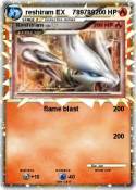 reshiram EX 789789 reshiram EX