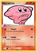 Kirby with feet