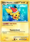 santa Pikachu