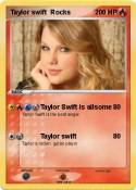 Taylor swift Rocks Taylor swift