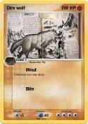 Dire wolf Dire wolf