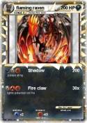 flaming raven