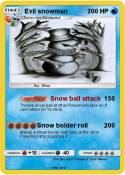 Evil snowman