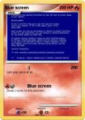 Blue screen