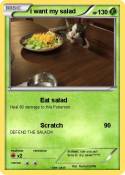 i want my salad