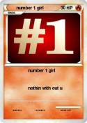 number 1 girl