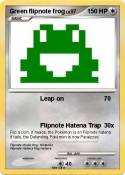Green flipnote frog Green flipnote