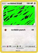 scribbled 8-ball scribbled