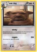man dog