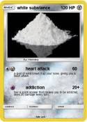 white substance