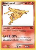 Baby Fire wolf