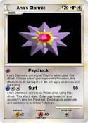 Ana's Starmie Ana's Starmie