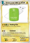 Green Lexar USB