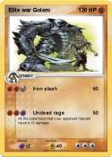 Elite war Golem