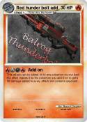 Red hunder bolt