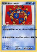 MCFRS fire badge MCFRS fire