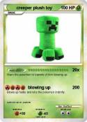 creeper plush