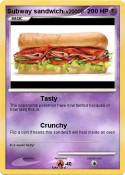 Subway sandwich