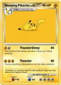 Sleeping Pikachu Sleeping
