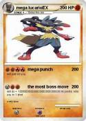 mega lucarioEX