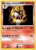 fire skull