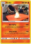 the fire