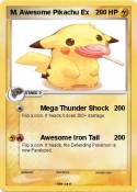 M. Awesome Pikachu Ex M. Awesome