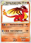flaming dragon