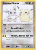 Eevee and Pikachu Eevee and