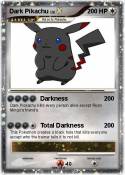 Dark Pikachu Dark Pikachu