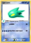 cyan sonic