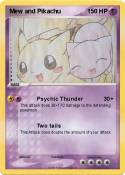Mew and Pikachu