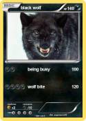 black wolf