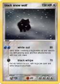 black snow wolf