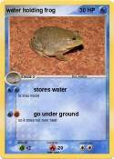 water holding