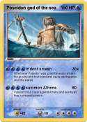 Poseidon god of
