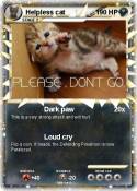 Helpless cat