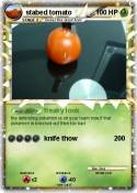 stabed tomato