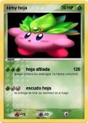 kirby hoja