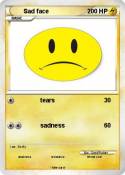 Sad face