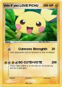 Vote If you LOVE PICHU Vote If you