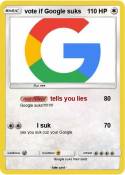 vote if Google suks vote if Google