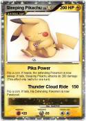 Sleeping Pikachu Sleeping