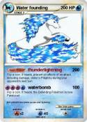 Water founding