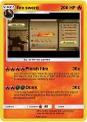 fire sword